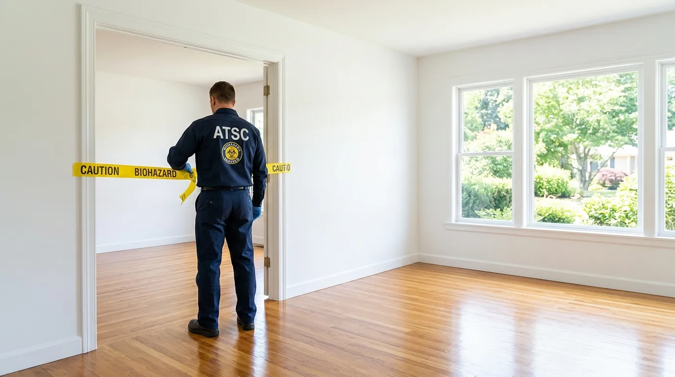 Certified biohazard cleanup crew performing Crime Scene Cleanup in Shelbyville